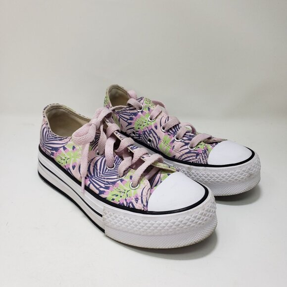 Converse Ctas Eva Lift OX Platform Low Sneakers Canvas Kids size 1 - Picture 5 of 9
